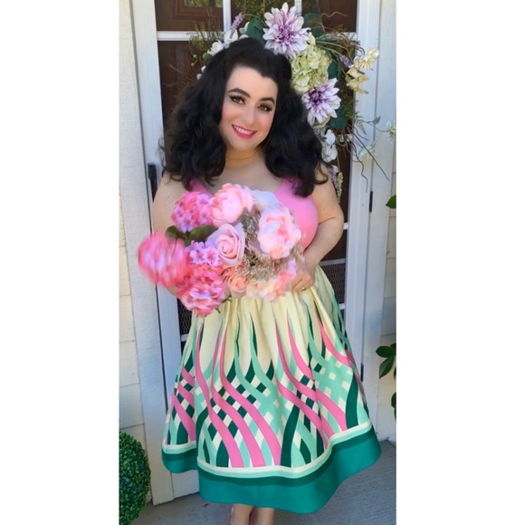 Voodoo Vixen Dresses & Skirts - VooDoo Vixen Sabrina Watermelon Pink Dress XXL NWT